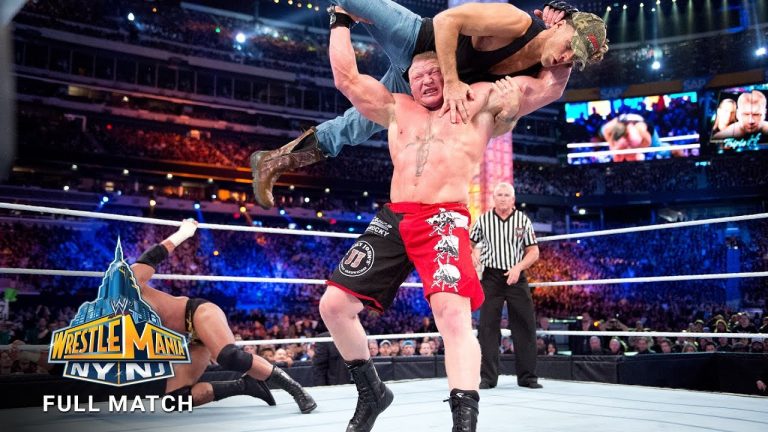 مباراة كاملة l بروك ليسنر ضد تربل اتش – ريسلمانيا 29