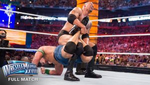 شاهد l مباراة كاملة جون سينا ضد الروك – ريسلمانيا 28