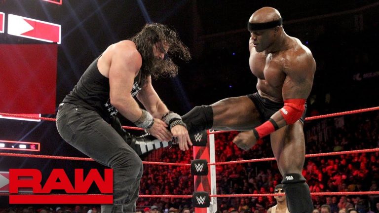 فيديو l بوبي لاشلي ضد إلياس من عرض الرو بالأمس