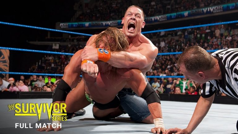 مباراة كاملة l جون سينا ضد تربل اتش ضد شون مايكلز – 2009